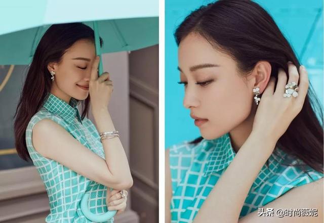 杨幂红裙泪痣（杨幂点了一颗泪痣好有风情）(2)