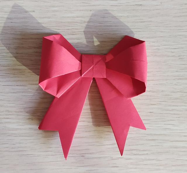 蝴蝶结100种折纸（折纸实例十漂亮的蝴蝶结）(1)