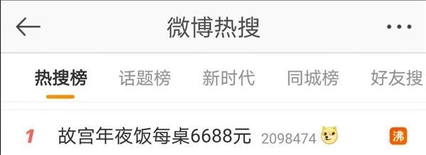 关于故宫59万年夜饭(6688元的故宫年夜饭上热搜)(1)