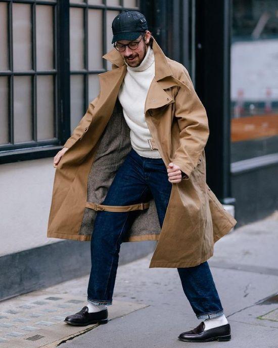 男士穿风衣怎么搭配（真正有品位的男人）(8)