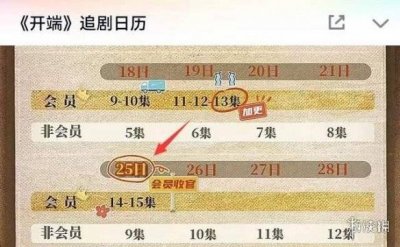 ​开端电视剧播出时间