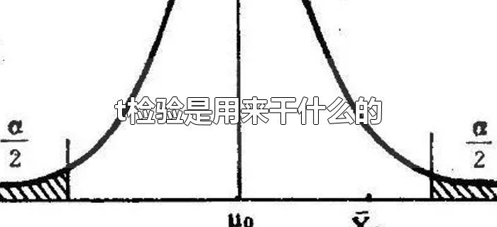 t检验是用来干什么的