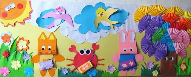 环创幼儿园主题墙图文并茂（环创幼儿园环创）(40)