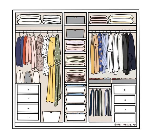 整理衣柜的100种方法，我试着这样整理(4)