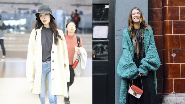 毛衣开衫甜美穿搭(初秋气质单品毛衣开衫)(8)