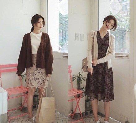 毛衣开衫甜美穿搭(初秋气质单品毛衣开衫)(1)