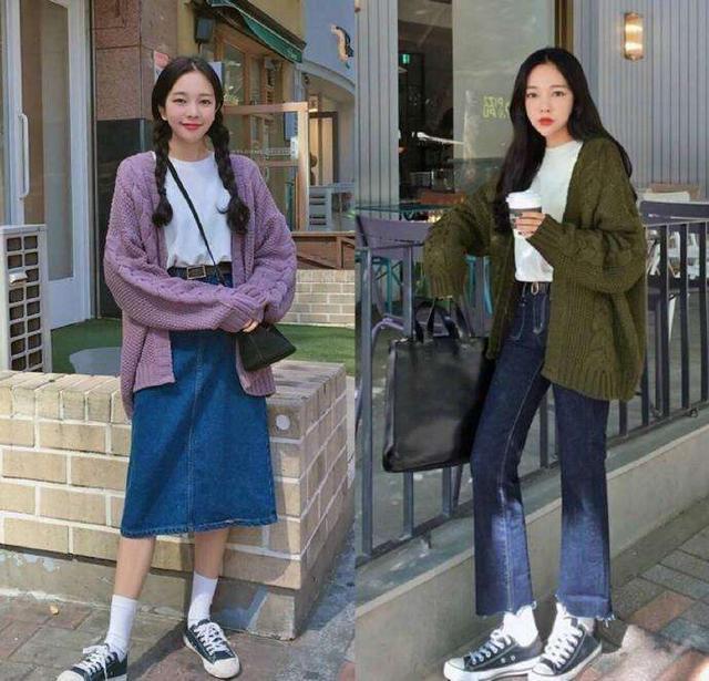 毛衣开衫甜美穿搭(初秋气质单品毛衣开衫)(10)