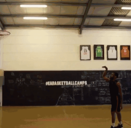 篮球教学之最基本的投篮动作(篮球教学几个简单练习)(5)