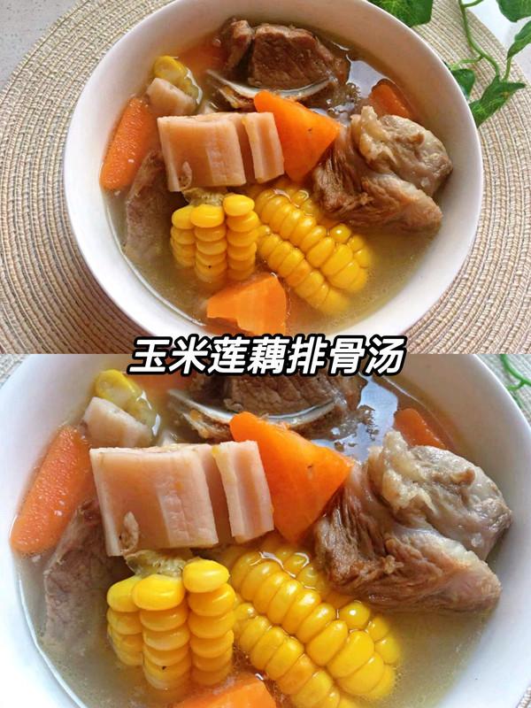 排骨莲藕玉米汤做法大全家常（超级简单的玉米莲藕排骨汤）(1)