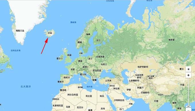 冰岛的地理位置