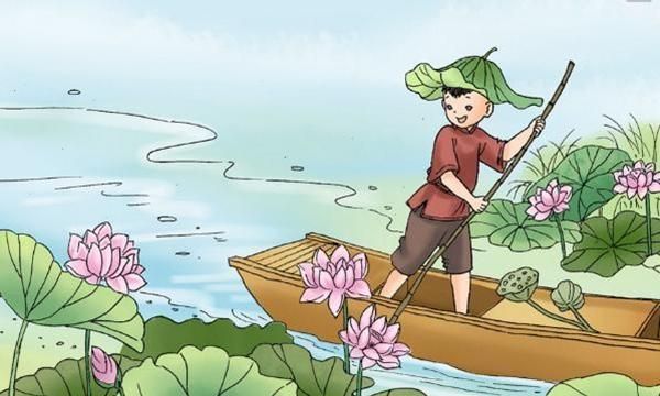 古诗《池上》简笔画 白居易