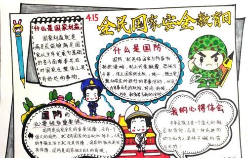 国家安全教育(手抄报100字)