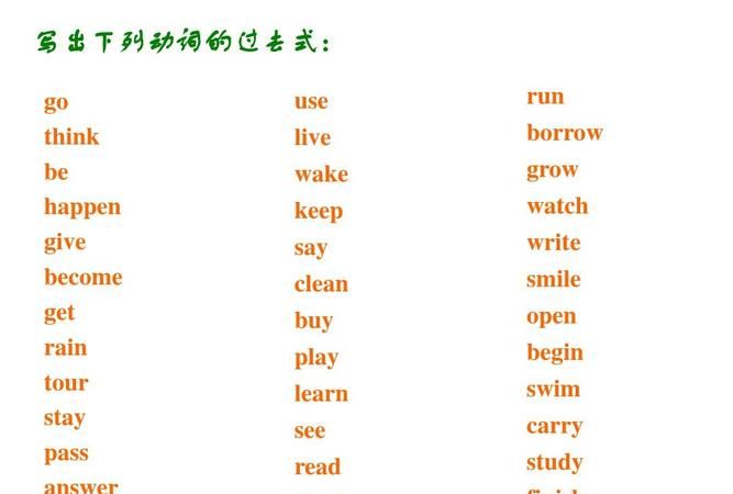 grow的过去式,grow是谁的过去式