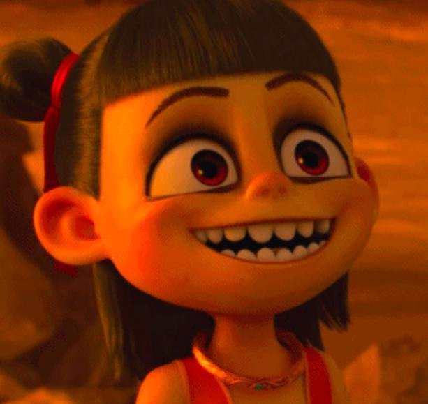 哪吒原型是不是饺子?包贝尔4岁女儿cos哪吒,表情灵活可爱