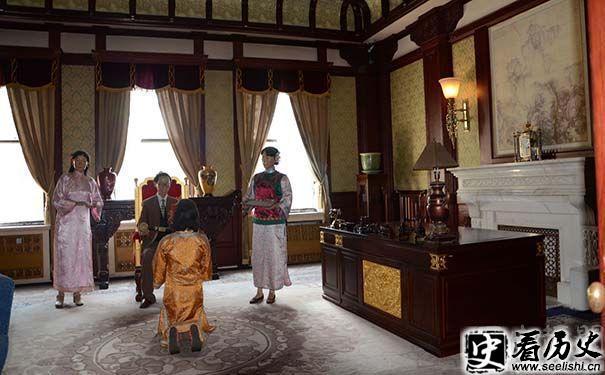 伪满皇宫中的一角