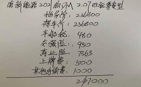 比亚迪唐新能源落地价多少钱?比亚迪唐dm补贴后价格-