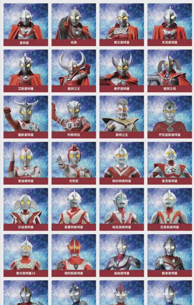 影视奥特曼名字大全加图片(到目前为止已经出现了68位奥特曼) 2