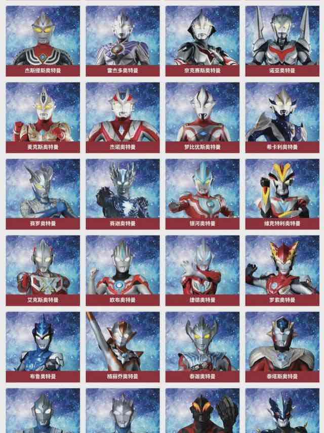 影视奥特曼名字大全加图片(到目前为止已经出现了68位奥特曼) 3