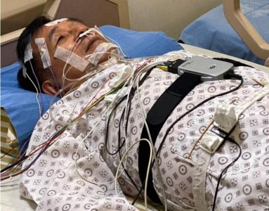 ​陈水扁发图自曝近况：躺病床变“电线人”，网友：又开演了