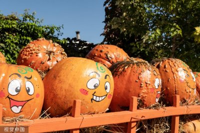 ​万圣节“头牌明星”南瓜灯各式造型闪亮登场