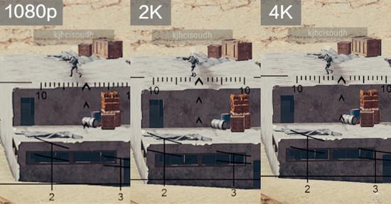 绝地求生分辨率对比实测 几乎是两个游戏!