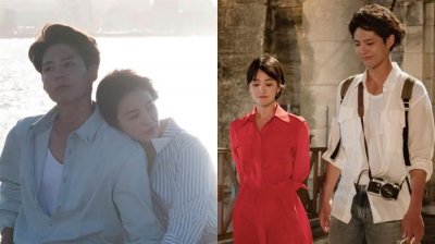 ​《瘦》宋慧乔短发她刘海长短有致，带着些微的弧度，瓜子脸蛋略带