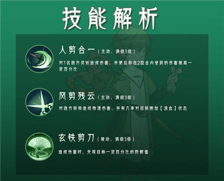 山海有灵妖孟涂技能属性怎么样