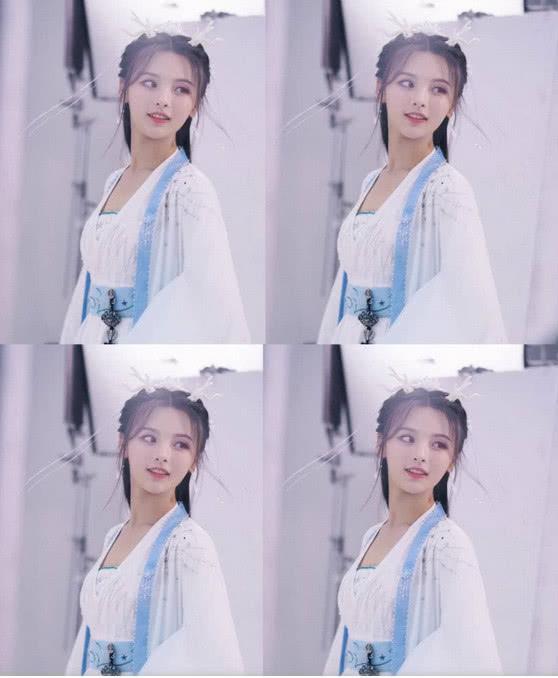 杨超越出席代言,小龙女造型曝光,网友:这个头饰亮了!