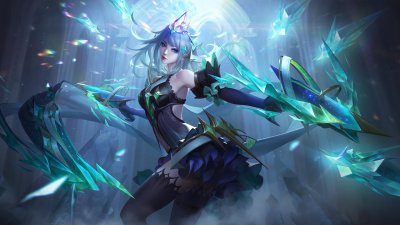 ​王者荣耀虞姬启明星使去衣图