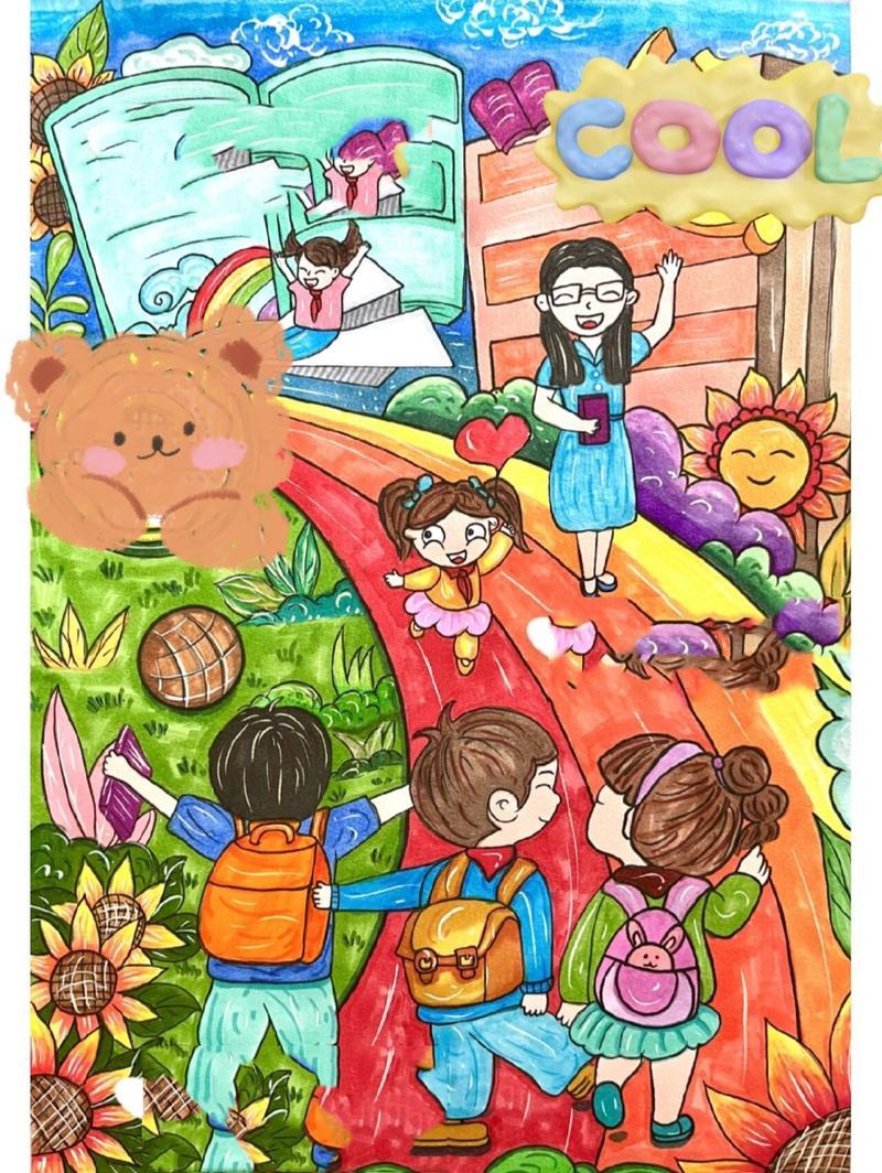 校园生活图片绘画 校园生活图片绘画大全