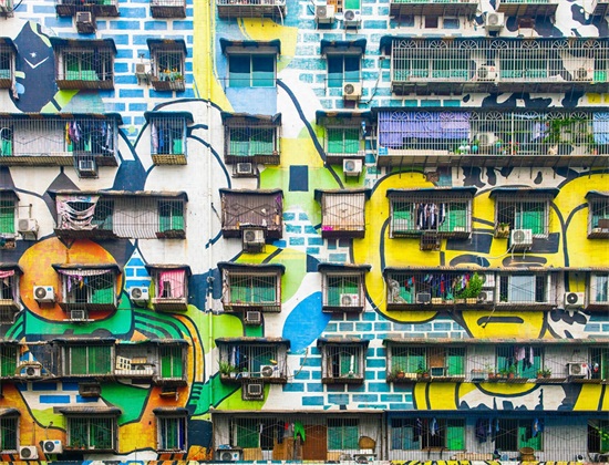 「旅游推荐」重庆川美涂鸦一条街，当今中国最大的涂鸦艺术作品群