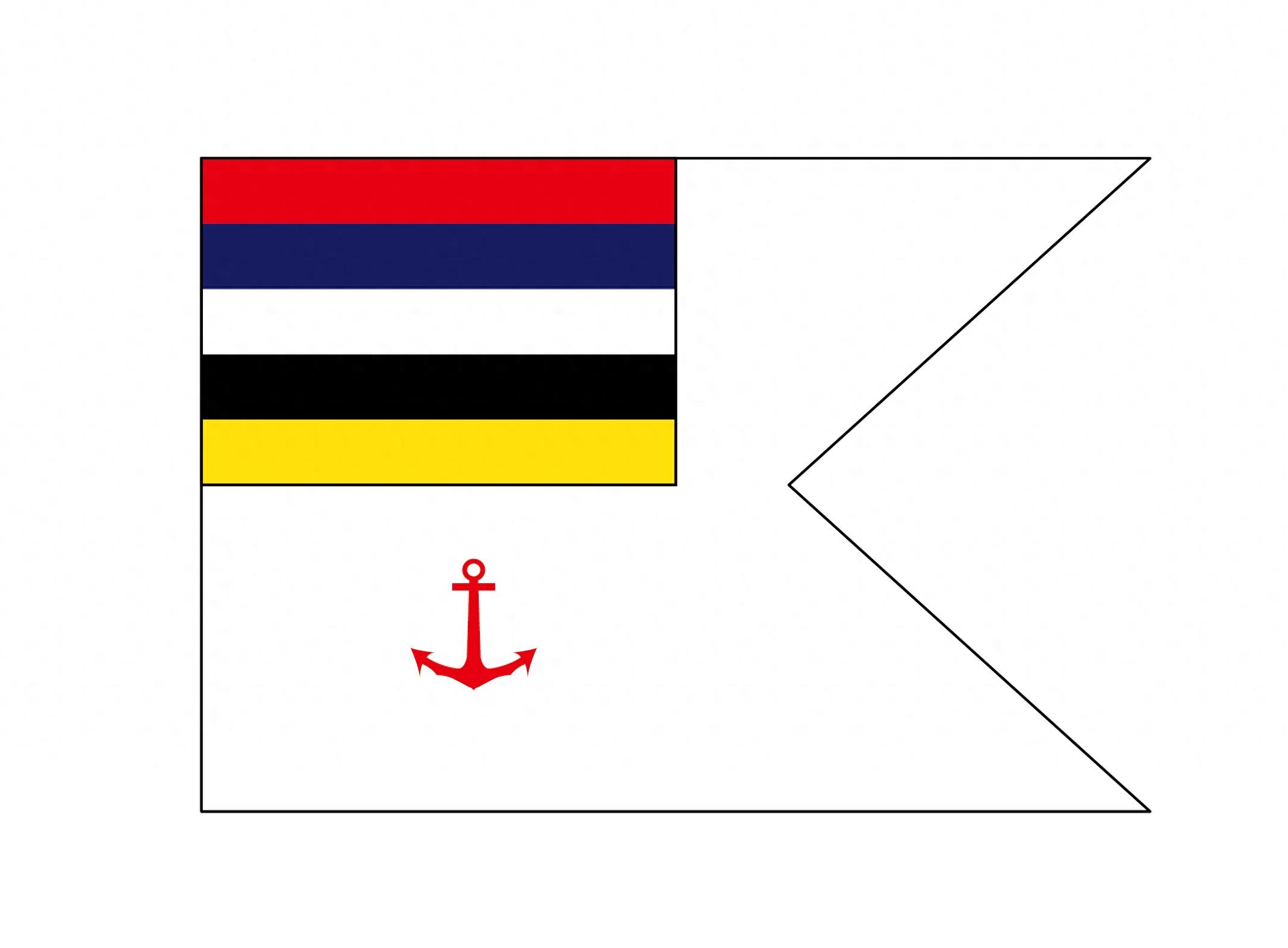 伪满洲国水上力量:江防舰队、海边警察队和渔业保护局的旗帜总览