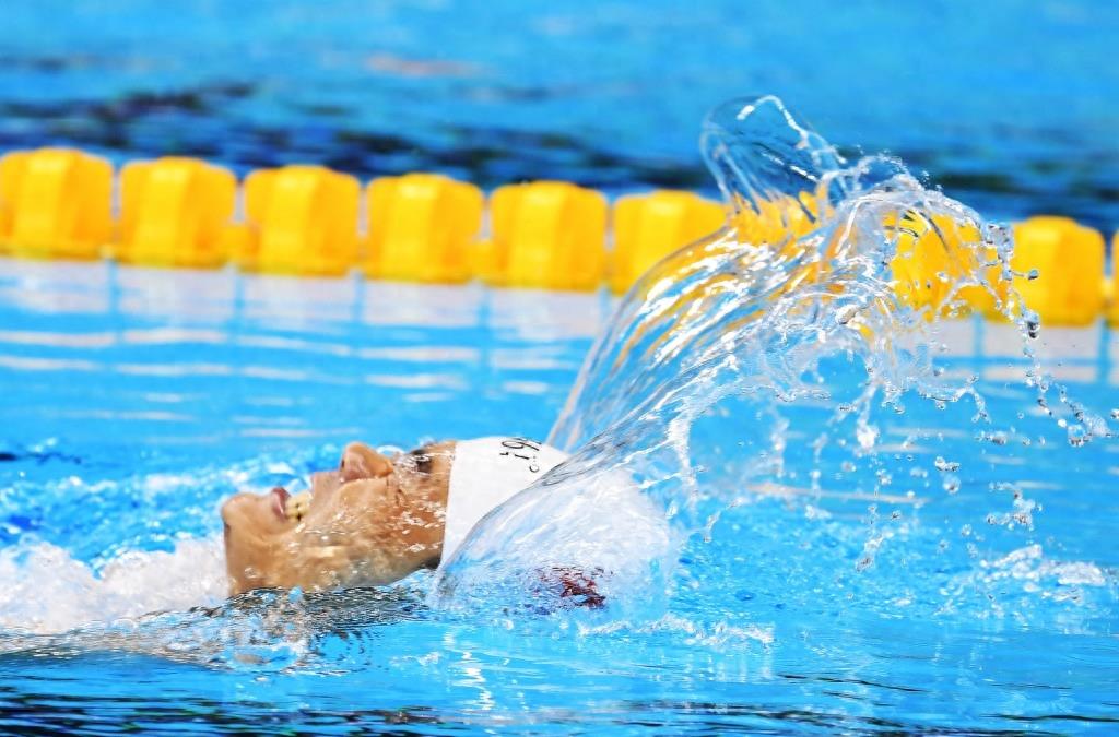 游泳——郑涛打破S6级男子100米仰泳世界纪录