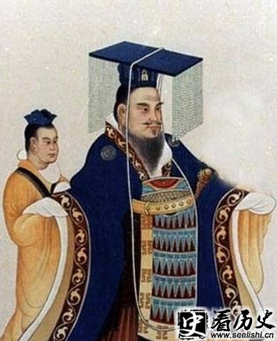 汉哀帝和董贤画像