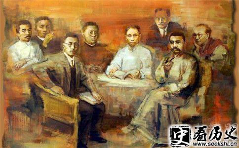 新文化运动油画