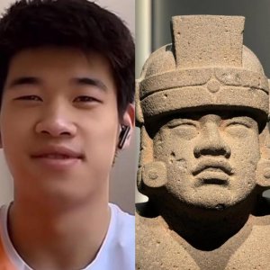 ​起猛了！潘展乐撞脸成都博物馆展品