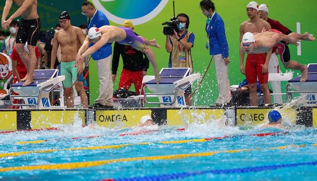 孙杨四轮比赛完整(罕见一挑七)(2)