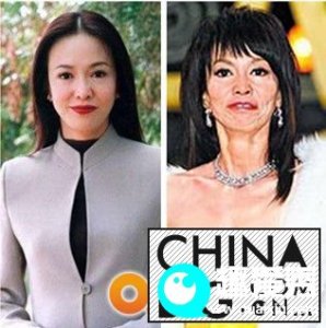 ​郑裕玲整容前后对比照曝光